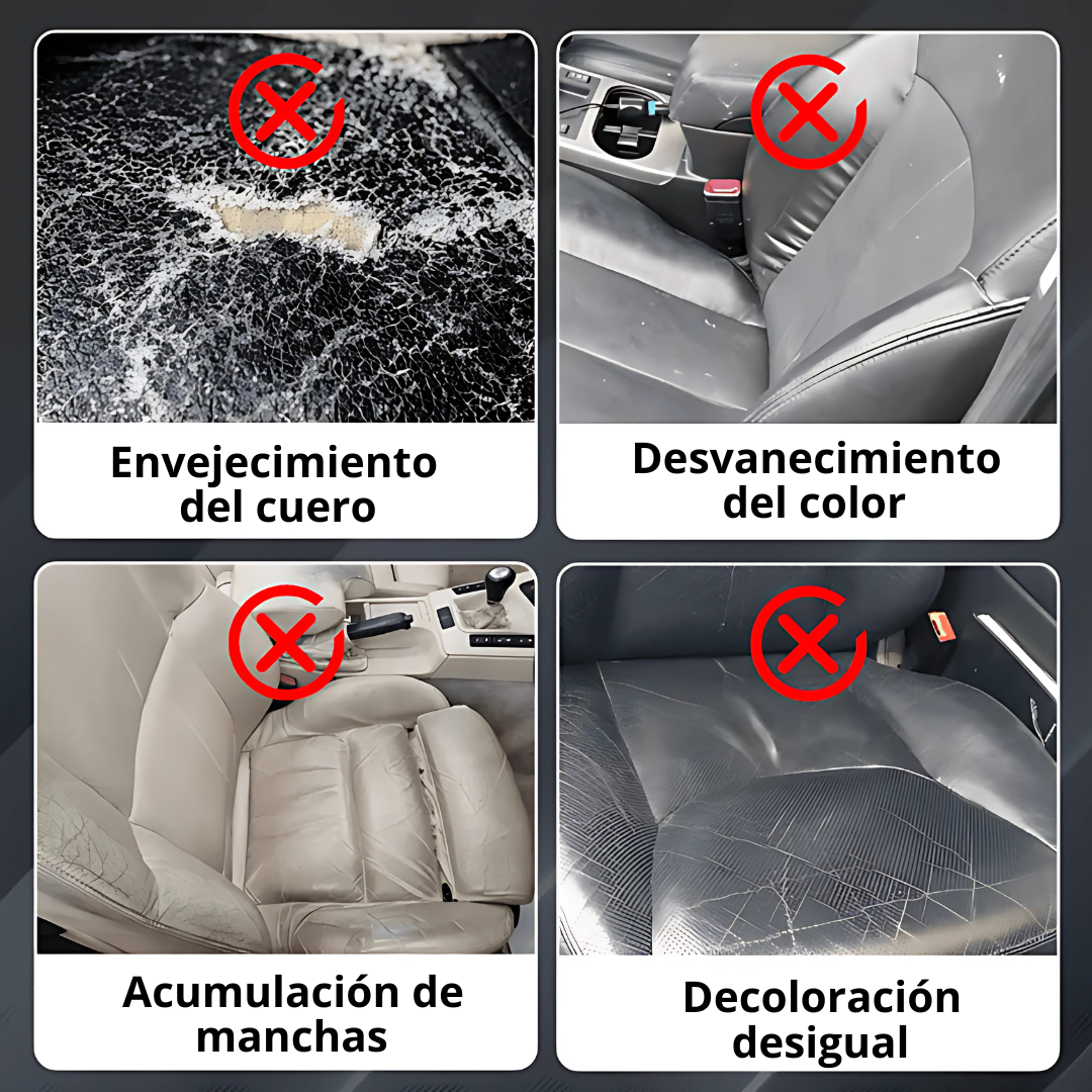 Crema reparadora de cuero para autos 2 en 1