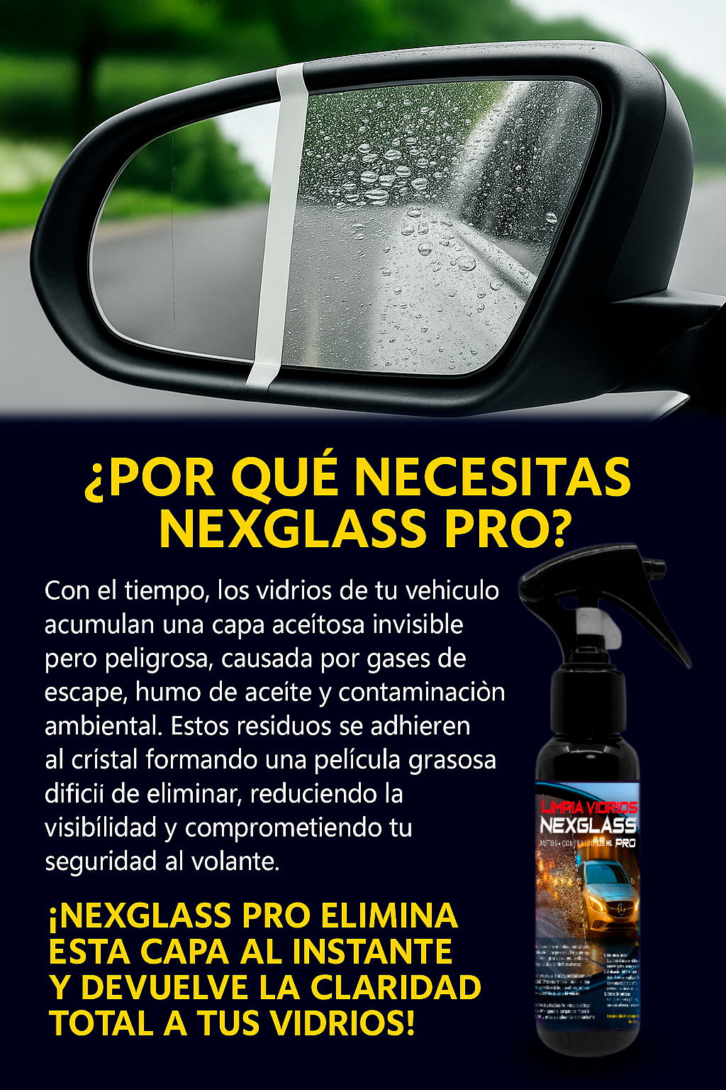 NexGlass Pro – Limpia Vidrios