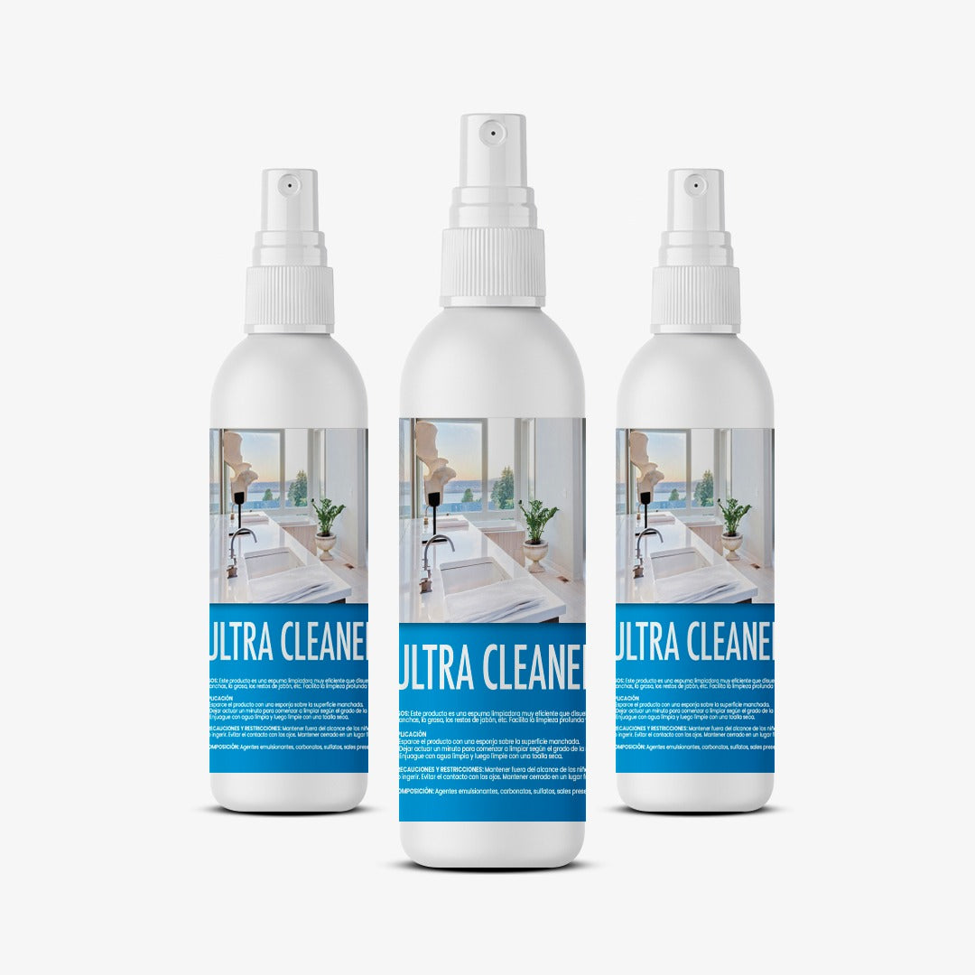ULTRA CLEANER-LIMPIADOR VIDRIOS Y GRIFERIA 2X1